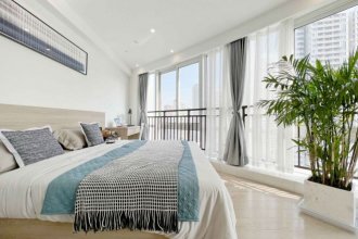 Great view 1 br serviced apt with French window @ Metro Line 10&8 Listing on SmartShanghai housing